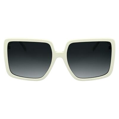 KARL LAGERFELD Women's Sunglasses White with Gradient Grey Lens KARL LAGERFELD Women's Sunglasses White with Gradient Grey Lens