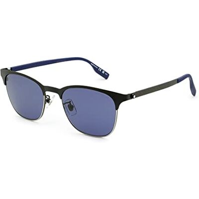 MONTBLANC Sunglasses MB0183S Black-Blue-Blue 53 Mens MONTBLANC Sunglasses MB0183S Black-Blue-Blue 53 Mens
