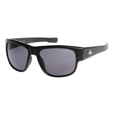 Quiksilver Pumping Lunettes de Soleil, Negro Brillante/Gris, Taille Unique para Hombre Quiksilver Pumping Lunettes de Soleil, Negro Brillante/Gris, Taille Unique para Hombre