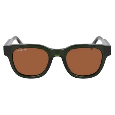 Lacoste Unisex Adult Sunglasses L6023S/N Khaki with Solid Brown Lens Lacoste Unisex Adult Sunglasses L6023S/N Khaki with Solid Brown Lens
