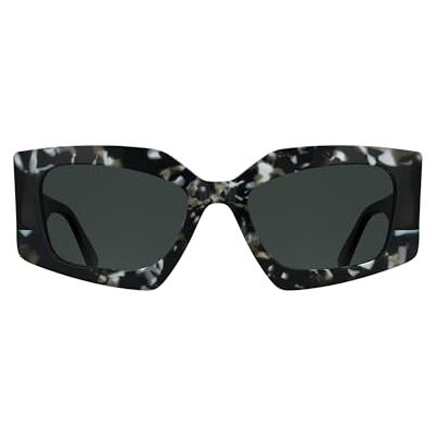 KARL LAGERFELD Women's Sunglasses Marble Black/Black with Solid Smoke Lens KARL LAGERFELD Women's Sunglasses Marble Black/Black with Solid Smoke Lens