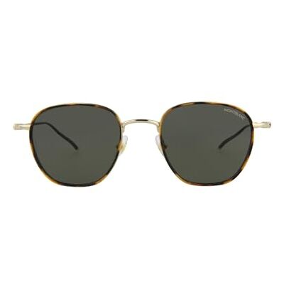 MONTBLANC Sunglasses MB0160S Havana-Gold-Grey 52 Mens MONTBLANC Sunglasses MB0160S Havana-Gold-Grey 52 Mens