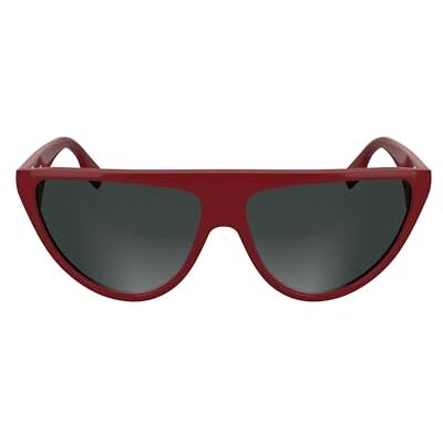KARL LAGERFELD Women's Sunglasses Red with Solid Grey Lens KARL LAGERFELD Women's Sunglasses Red with Solid Grey Lens