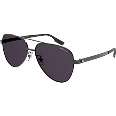 MONTBLANC Sunglasses MB0182S Black-Black-Smoke 61 Mens MONTBLANC Sunglasses MB0182S Black-Black-Smoke 61 Mens