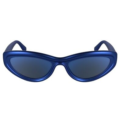 Calvin Jeans Women's Sunglasses Blue Flash with Solid Base Grey Blue Mirror Lens Calvin Jeans Women's Sunglasses Blue Flash with Solid Base Grey Blue Mirror Lens