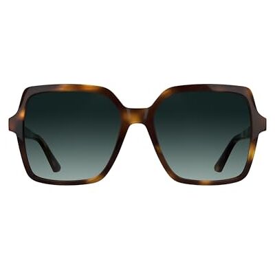 Calvin Women's Sunglasses Dark Havana with Gradient Petrol Lens Calvin Women's Sunglasses Dark Havana with Gradient Petrol Lens