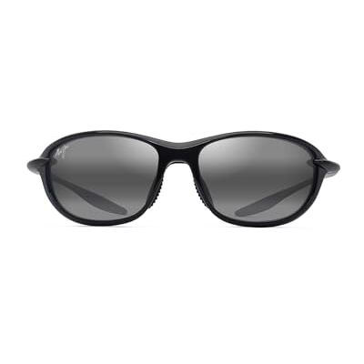 Maui Jim GREY HOOKIPA ULTRA RXS SHINY BLACK Maui Jim GREY HOOKIPA ULTRA RXS SHINY BLACK