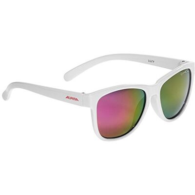 ALPINA Unisex Niños, LUZY Gafas de Sol, White Gloss, One Size ALPINA Unisex Niños, LUZY Gafas de Sol, White Gloss, One Size