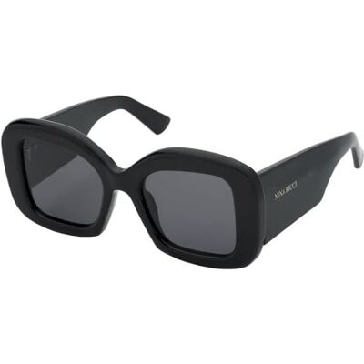 Nina Ricci DE RIGO VISION ESPAÑA SUNGLASSES MAT: Acetate-C: SHINY BLACK/BLUE D: 145x20 / Female Nina Ricci DE RIGO VISION ESPAÑA SUNGLASSES MAT: Acetate-C: SHINY BLACK/BLUE D: 145x20 / Female
