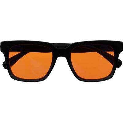 OPULIZE RA Gafas de sol hombre y mujer Lentes Naranjas Protección UV Antirreflectantes y Antideslumbrante Negro OPULIZE RA Gafas de sol hombre y mujer Lentes Naranjas Protección UV Antirreflectantes y Antideslumbrante Negro