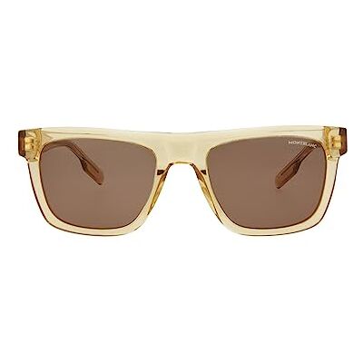 MONTBLANC Sunglasses MB0176S Orange-Orange-Brown 53 Mens MONTBLANC Sunglasses MB0176S Orange-Orange-Brown 53 Mens