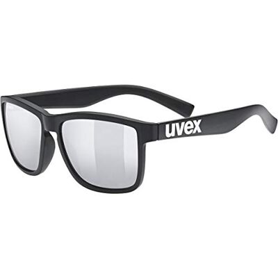 Uvex LGL 39, gafas de sol unisex, de espejo, filtro cat. 3, black matt/silver, one size Uvex LGL 39, gafas de sol unisex, de espejo, filtro cat. 3, black matt/silver, one size