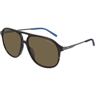 MONTBLANC Sunglasses MB0118S Havana-Ruthenium-Brown 59 Mens MONTBLANC Sunglasses MB0118S Havana-Ruthenium-Brown 59 Mens