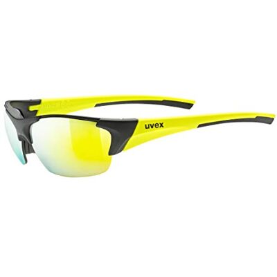 Uvex blaze III, gafas deportivas unisex, incl. lentes intercambiables, comodidad sin presión y sujeción perfecta, black matt yellow/yellow, one size Uvex blaze III, gafas deportivas unisex, incl. lentes intercambiables, comodidad sin presión y sujeción perfecta, black matt yellow/yellow, one size
