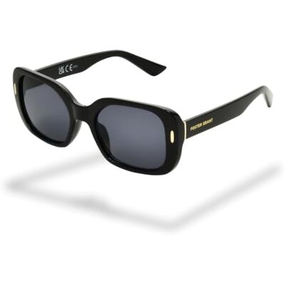 Foster Grant gafas de sol mujer rectangulares negras – detalles hardware discretos, cristales antirrayaduras & UV400 del día a la noche Foster Grant gafas de sol mujer rectangulares negras – detalles hardware discretos, cristales antirrayaduras & UV400 del día a la noche
