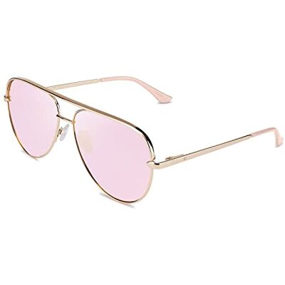 CLANDESTINE Gafas de Sol Unisex Modelo Panorama 0 Lentes de Nylon HD y Montura de Acero Inoxidable Gold Rose by Elsa Pataky Talla Única 144 mm x 51 mm CLANDESTINE Gafas de Sol Unisex Modelo Panorama 0 Lentes de Nylon HD y Montura de Acero Inoxidable Gold Rose by Elsa Pataky Talla Única 144 mm x 51 mm