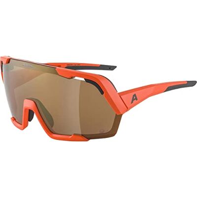 ALPINA Unisex Adultos, ROCKET BOLD Q-LITE gafas deportivas, pumkin-orange matt/bronce, One Size ALPINA Unisex Adultos, ROCKET BOLD Q-LITE gafas deportivas, pumkin-orange matt/bronce, One Size