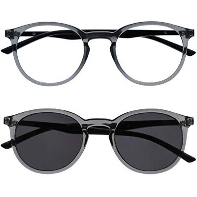 Opulize - RS60-7 - +1.50 - gris - Reading glasses Opulize - RS60-7 - +1.50 - gris - Reading glasses