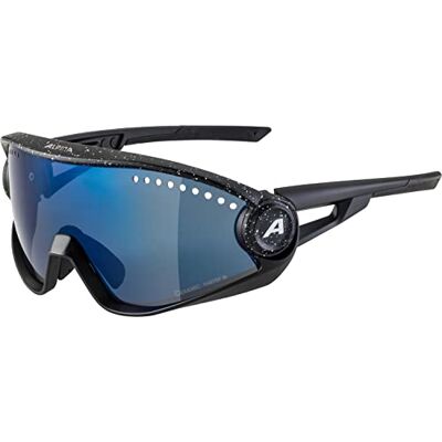 ALPINA Unisex Adultos, 5W1NG CMB+ Gafas Deportivas, Black Blur, One Size ALPINA Unisex Adultos, 5W1NG CMB+ Gafas Deportivas, Black Blur, One Size