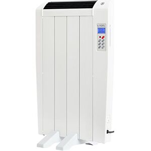 HAVERLAND LODEL    Emisor Térmico Bajo Bajo Consumo   600W   4 Elementos de Aluminio   Hasta 8m2   Calentamiento Rápido   Programable   Mando a Distancia   3 Modos   Incluye patas y soporte para pared.