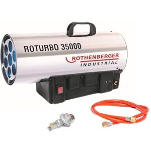 Rothenberger Industrial Gas – Heiz – Kanone / Gebläse RoTurbo 35000 inkl. Piezo-Zündung , Schlauch , Schlauchbruchsicherung & Regler 34,0 kW Rothenberger Industrial Gas – Heiz – Kanone / Gebläse RoTurbo 35000 inkl. Piezo-Zündung , Schlauch , Schlauchbruchsicherung & Regler 34,0 kW