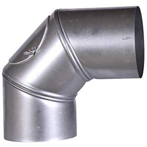 FIREFIX Fal Bend Ajustable hasta 90° con Puerta de Limpieza, diámetro de 120 mm Hoja de Tubo de Acero para Estufa, 0,6 mm de Grosor, Manga Interior, Longitud soldada con láser, Color Plateado FIREFIX Fal Bend Ajustable hasta 90° con Puerta de Limpieza, diámetro de 120 mm Hoja de Tubo de Acero para Estufa, 0,6 mm de Grosor, Manga Interior, Longitud soldada con láser, Color Plateado