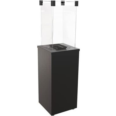 KRATKI Patio Slim Light Calentador de Exterior portátil, autónomo&smokeless Negro, Decorativo de jardín y terraza de propano-butano sin Chimenea KRATKI Patio Slim Light Calentador de Exterior portátil, autónomo&smokeless Negro, Decorativo de jardín y terraza de propano-butano sin Chimenea