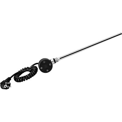 EMKE Eléctrico para el baño, Negro, patrón de calefacción con regulador de Temperatura, Resistencia al radiador con cronometraje, Elemento Calefactor eléctrico 900 W EMKE Eléctrico para el baño, Negro, patrón de calefacción con regulador de Temperatura, Resistencia al radiador con cronometraje, Elemento Calefactor eléctrico 900 W