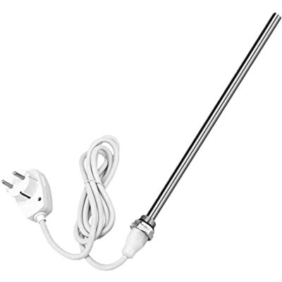 EMKE Barra de Calefacción para Radiador de Baño, 900 W, Acero Inoxidable, Calentador de Toallas Eléctrico, Elemento Calefactor con Enchufe EMKE Barra de Calefacción para Radiador de Baño, 900 W, Acero Inoxidable, Calentador de Toallas Eléctrico, Elemento Calefactor con Enchufe