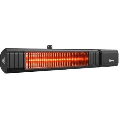 Outsunny Calefactor por Infrarrojos Terraza 2000 W, IP65, 9 Niveles Calor Estufa Exterior Eléctrica Pared de Aluminio, Control por App/Táctil/Mando a Distancia, Temporizador 24 h y Funda Outsunny Calefactor por Infrarrojos Terraza 2000 W, IP65, 9 Niveles Calor Estufa Exterior Eléctrica Pared de Aluminio, Control por App/Táctil/Mando a Distancia, Temporizador 24 h y Funda