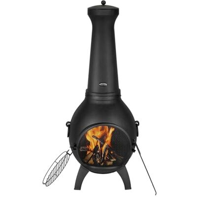 VEVOR Chimenea de Leña Exteriores 457 mm, Chimenea Esférica para Barbacoa y Calentamiento con Malla para Parrilla Revestimiento para Tapa a Prueba de Óxido para Patio, Jardín, 430 x 420 x 1120 mm VEVOR Chimenea de Leña Exteriores 457 mm, Chimenea Esférica para Barbacoa y Calentamiento con Malla para Parrilla Revestimiento para Tapa a Prueba de Óxido para Patio, Jardín, 430 x 420 x 1120 mm