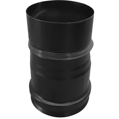 FIREFIX Tubo para estufa de pellets (80 mm, acero inoxidable, conector negro) FIREFIX Tubo para estufa de pellets (80 mm, acero inoxidable, conector negro)