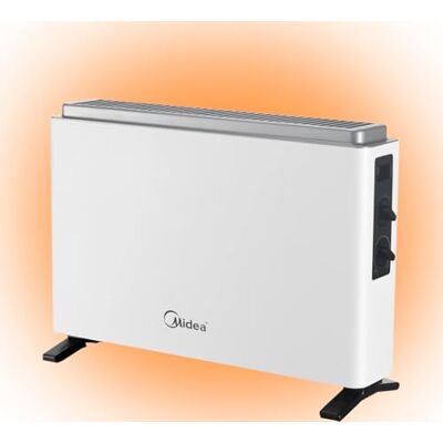 Midea Convector Radiador Electrico Bajo Consumo 2000W Calefactor Electrico con Termostato Regulable, Estufa eléctrica con 3 Niveles de Potencia, Emisor Térmico con Protección de Sobrecalentamiento Midea Convector Radiador Electrico Bajo Consumo 2000W Calefactor Electrico con Termostato Regulable, Estufa eléctrica con 3 Niveles de Potencia, Emisor Térmico con Protección de Sobrecalentamiento