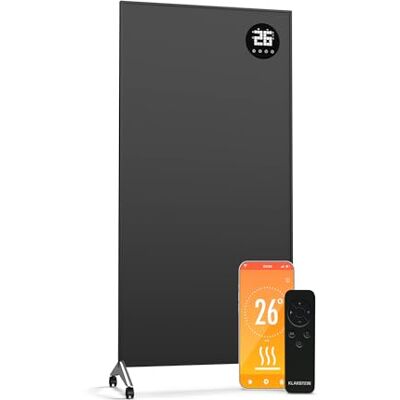 KLARSTEIN Wonderwall Smart 1200W Panel Calefactor Infrarrojo – Montaje en Pared, Eficiente, Wifi y App,Compatible con Alexa, Calor Instantáneo, Pantalla led, Protección Sobrecalentamiento, Hasta 20m² KLARSTEIN Wonderwall Smart 1200W Panel Calefactor Infrarrojo – Montaje en Pared, Eficiente, Wifi y App,Compatible con Alexa, Calor Instantáneo, Pantalla led, Protección Sobrecalentamiento, Hasta 20m²