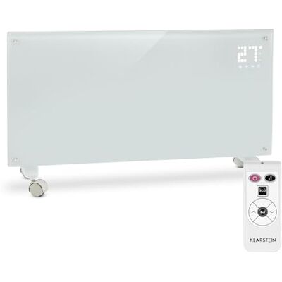KLARSTEIN Radiadores Bajo Consumo Electricos para Casa, Estufa Electrica de 2000W con Ruedas, Radiador Electrico Silencioso, Portátil y Delgado, Estufas con Panel para Pared, Pantalla y Termostato KLARSTEIN Radiadores Bajo Consumo Electricos para Casa, Estufa Electrica de 2000W con Ruedas, Radiador Electrico Silencioso, Portátil y Delgado, Estufas con Panel para Pared, Pantalla y Termostato