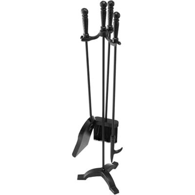 VEVOR Juego de Herramientas para Chimenea 4 en 1, con Soporte de 3 Puntas, Pala para Cenizas, Cepillo, Atizador y Accesorios de Hierro Forjado para Interior Exterior, Negro, 750 x 175 x 195 mm, VEVOR Juego de Herramientas para Chimenea 4 en 1, con Soporte de 3 Puntas, Pala para Cenizas, Cepillo, Atizador y Accesorios de Hierro Forjado para Interior Exterior, Negro, 750 x 175 x 195 mm,