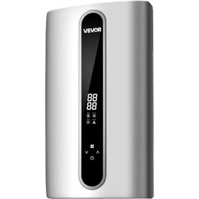 VEVOR Calentador de Agua Eléctrico Instantáneo 18 kW 380-400 V sin Tanque para Ducha, Lavado y Cocina, con Temperatura de 30-55 °C, Panel Táctil LED, Sensor de Temperatura y Calefactor de Aluminio VEVOR Calentador de Agua Eléctrico Instantáneo 18 kW 380-400 V sin Tanque para Ducha, Lavado y Cocina, con Temperatura de 30-55 °C, Panel Táctil LED, Sensor de Temperatura y Calefactor de Aluminio