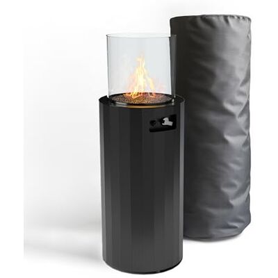 Planika Chimenea de gas exterior BINO Calentador portátil para jardín y terraza Planika Chimenea de gas exterior BINO Calentador portátil para jardín y terraza