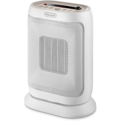 De'Longhi Capsule You&Me , Calefactor Quiet con Diseño Funcional, Temporizador 24h, Control Digital y Remoto, Termostato de Seguridad, 2 Niveles de Potencia, 2000W, Blanco/Beige De'Longhi Capsule You&Me , Calefactor Quiet con Diseño Funcional, Temporizador 24h, Control Digital y Remoto, Termostato de Seguridad, 2 Niveles de Potencia, 2000W, Blanco/Beige