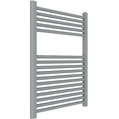 ERCOS Calienta toallas de baño Tamaño 600x770 MM Radiador de baño Color Gris Titanio, conexiones de 1/2" Suministrado con kit de montaje ERCOS Calienta toallas de baño Tamaño 600x770 MM Radiador de baño Color Gris Titanio, conexiones de 1/2" Suministrado con kit de montaje