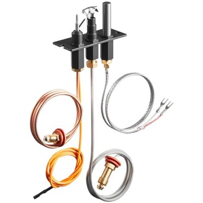 VEVOR Conjunto de Piloto de Gas, OE 485-510A, 4021-736, 2103-010, para Chimenea, Repuesto de Encendido de Gas Natural, Compatible con Quadra-Fire, Heat & Glo y Heatilator, Negro, 160 x 120 x 40 mm VEVOR Conjunto de Piloto de Gas, OE 485-510A, 4021-736, 2103-010, para Chimenea, Repuesto de Encendido de Gas Natural, Compatible con Quadra-Fire, Heat & Glo y Heatilator, Negro, 160 x 120 x 40 mm
