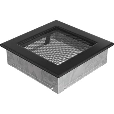 KRATKI Rejilla negra para chimenea, 17 x 17 KRATKI Rejilla negra para chimenea, 17 x 17