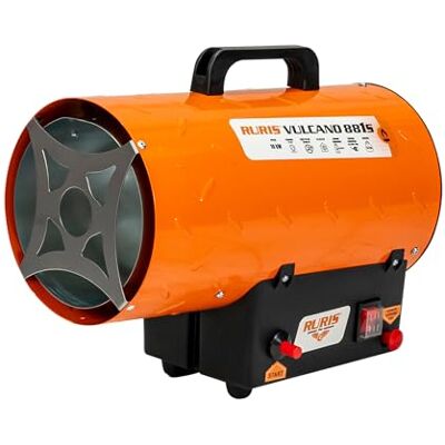 RURIS POWER FOR NATURE RURIS Calentador portátil de gas, 10 kW, 34 120 BTU, caudal 320 m³/h, encendido piezoeléctrico, regulador y manguera incluidos, calefacción industrial propano GLP RURIS POWER FOR NATURE RURIS Calentador portátil de gas, 10 kW, 34 120 BTU, caudal 320 m³/h, encendido piezoeléctrico, regulador y manguera incluidos, calefacción industrial propano GLP