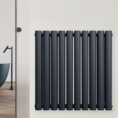 blumfeldt Radiador, 707W, Montaje en Pared, Conexión Central de ½'', Doble Capa, Acero Con Recubrimiento en Polvo, Eficiencia Energética para Baños, Salas de Estar y Oficinas, 60x60 cm, Antracita blumfeldt Radiador, 707W, Montaje en Pared, Conexión Central de ½'', Doble Capa, Acero Con Recubrimiento en Polvo, Eficiencia Energética para Baños, Salas de Estar y Oficinas, 60x60 cm, Antracita