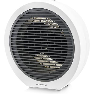 Emerio Calefactor para habitaciones de hasta 20 m², 2000 W, 2 niveles de calor, termostato ajustable, función de ventilador, protección antivuelco, color negro Emerio Calefactor para habitaciones de hasta 20 m², 2000 W, 2 niveles de calor, termostato ajustable, función de ventilador, protección antivuelco, color negro