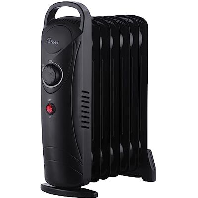 Ardes OILO MINI2 Radiador Eléctrico de Aceite Mini 800W, Radiador Eléctrico Bajo Consumo Compacto con Manija, Calentador Silencioso para Calentar Baño Casa Oficina Ardes OILO MINI2 Radiador Eléctrico de Aceite Mini 800W, Radiador Eléctrico Bajo Consumo Compacto con Manija, Calentador Silencioso para Calentar Baño Casa Oficina