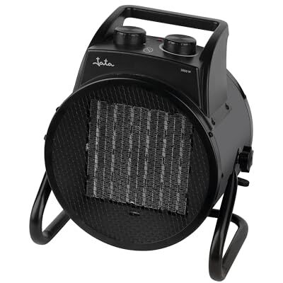 Jata Calefactor Ceramico bajo consumo con 2 potencias de calor (1500-3000 W) y ventilador. Muy rápido. Gran rendimiento. Máxima seguridad Jata Calefactor Ceramico bajo consumo con 2 potencias de calor (1500-3000 W) y ventilador. Muy rápido. Gran rendimiento. Máxima seguridad