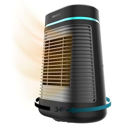 Cecotec Calefactor Cerámico de Sobremesa ReadyWarm 1550 Max Ceramic Rotate Smart, 1500W, Oscilación, Pantalla Digital, Termostato Regulable y 3 Modos de Funcionamiento, 15 m2, Negro Cecotec Calefactor Cerámico de Sobremesa ReadyWarm 1550 Max Ceramic Rotate Smart, 1500W, Oscilación, Pantalla Digital, Termostato Regulable y 3 Modos de Funcionamiento, 15 m2, Negro