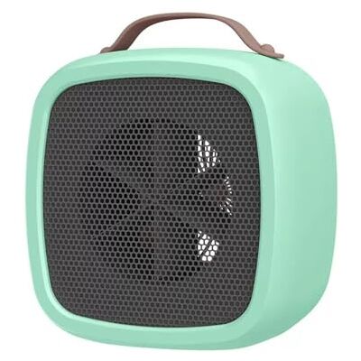 wonderlamp Calefactor Portátil Blanco, 500W, Calentamiento Rápido en 3 Segundos, con Asa de Transporte y Apagado Automático, 14,2 x 10,1 x 14,1 cm (Verde) wonderlamp Calefactor Portátil Blanco, 500W, Calentamiento Rápido en 3 Segundos, con Asa de Transporte y Apagado Automático, 14,2 x 10,1 x 14,1 cm (Verde)