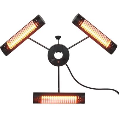 Outsunny Calefactor Eléctrico de Exterior 1000W/2000W/3000W IPX5 12 m² Estufa de Infrarrojos, 3 Niveles de Calor, Control Remoto, Aleación de Aluminio, para Sombrilla Gazebo Jardín Outsunny Calefactor Eléctrico de Exterior 1000W/2000W/3000W IPX5 12 m² Estufa de Infrarrojos, 3 Niveles de Calor, Control Remoto, Aleación de Aluminio, para Sombrilla Gazebo Jardín